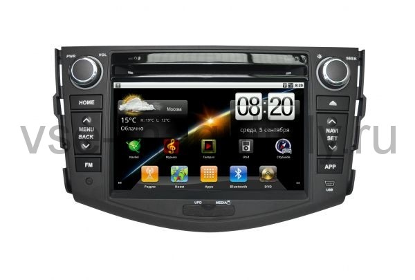 Штатные устройства. Автомагнитола CARSYS Android Toyota rav4 7