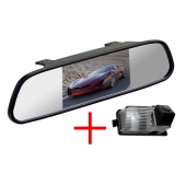 Зеркало + камера для Nissan Tiida hatchback, Patrol, Livina, Cube, Skyline, GT-R, 350Z, 370Z / Infinity G35, G37