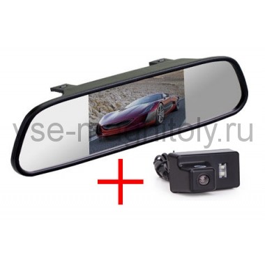 Зеркало + камера для Peugeot 307 седан, 206, 207, 407 седан